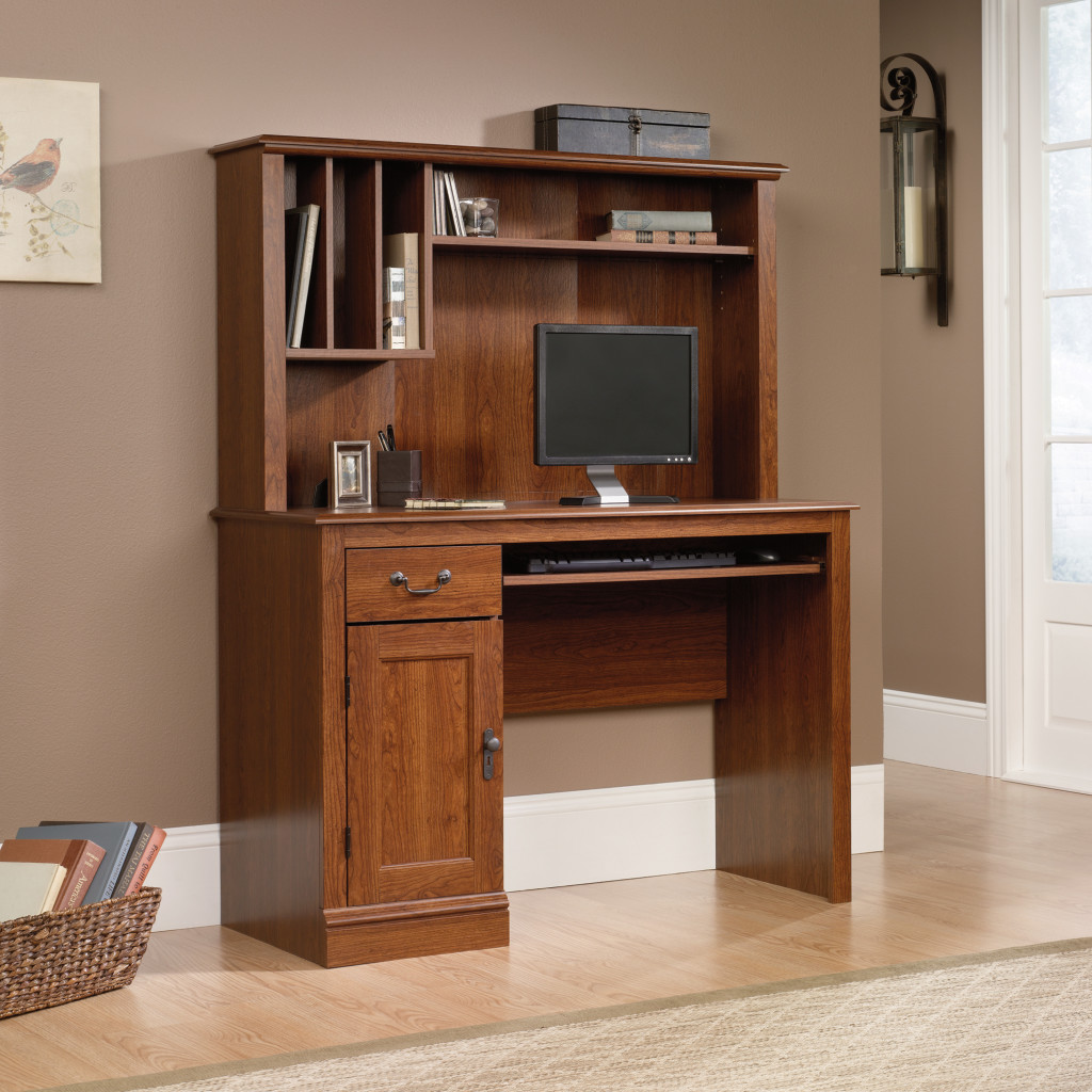 Sauder (101736) Camden County Desk with Hutch – Sauder - The Furniture Co.