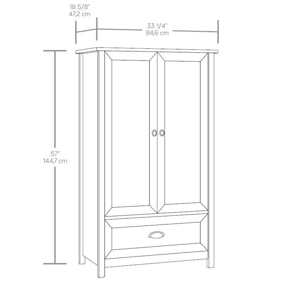 Sauder County Line Armoire (415995) – TheFurnitureCo.net