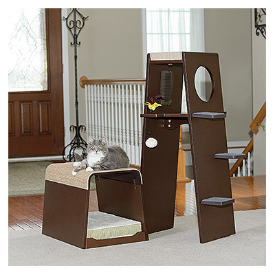 Sauder Pet Home Modular Modern Cat Tower (416819) – TheFurnitureCo.net