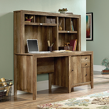 Sauder Dakota Pass Computer Desk With Hutch 420410 The